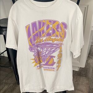 NBA White Crewneck T-Shirt